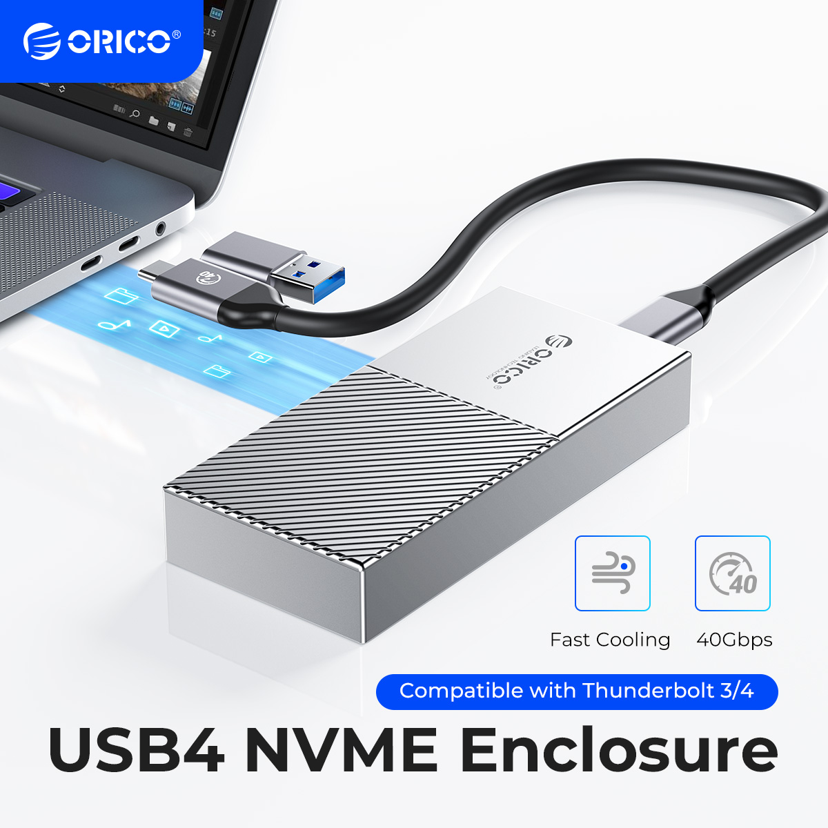 Thunderbolt 4 External Ssd 4Tb - ORICO USB4 NVMe SSD 인클로저, 알루미늄