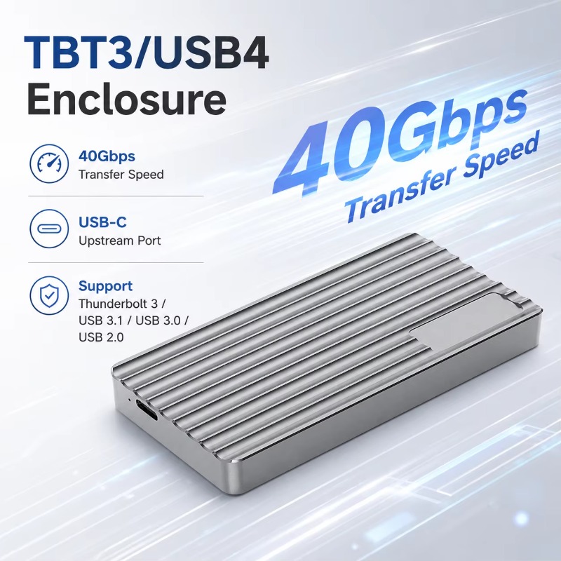 Usb4 40Gbps External Ssd 8Tb - 알루미늄 M.2 NVMe SSD 케이스 USB-C