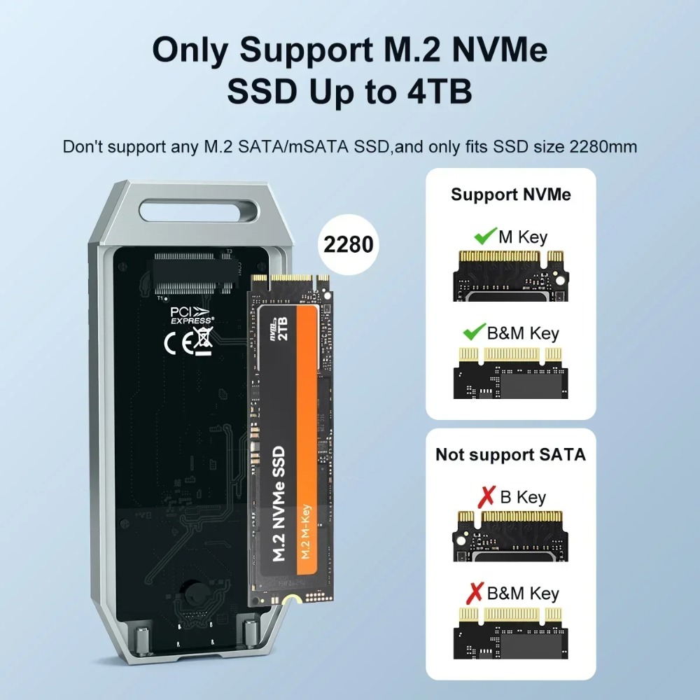 MAIWO USB4 NVMe M.2 SSD 인클로저,  - Usb4 40Gbps External Ssd 8Tb 리뷰 및 가격