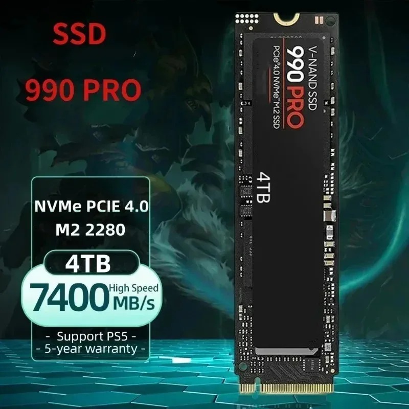 990 PRO 정품 SSD – 512GB/1TB/2TB - Pcie 4.0 4Tb 2280 Ssd 7450Mbps 리뷰 및 가격
